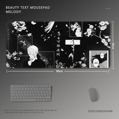 黑白動漫 主題桌墊 布質滑鼠墊-ZUIHANG SHOP