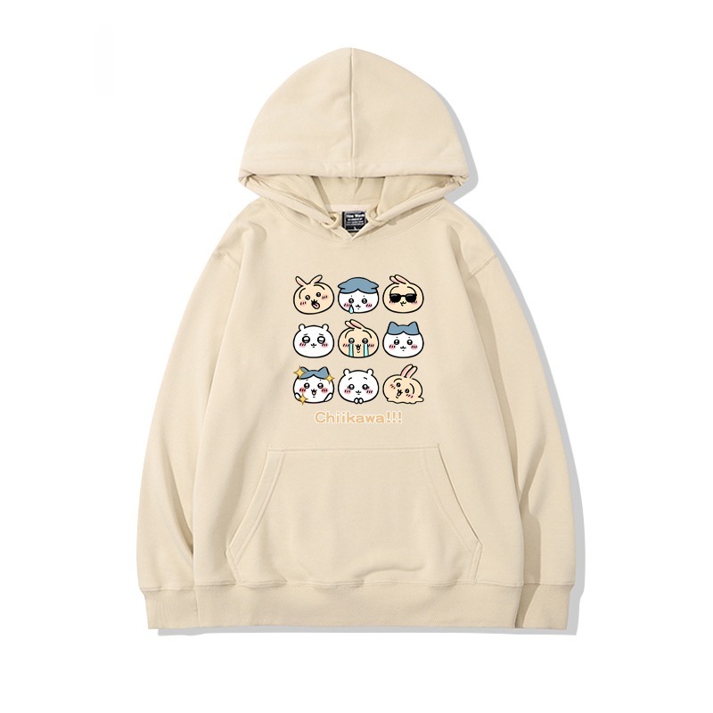 Chiikawa 2025秋冬新款 親子情侶男女連帽衛衣