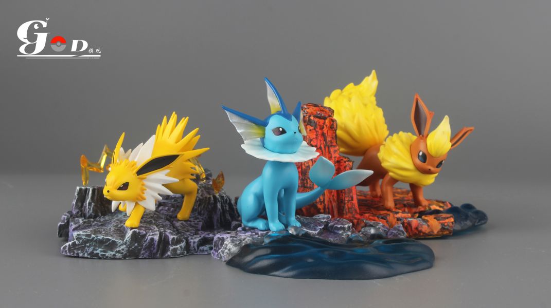 【預購】God模玩 伊布套組（火伊布+水伊布+雷伊布）-ZUIHANG SHOP