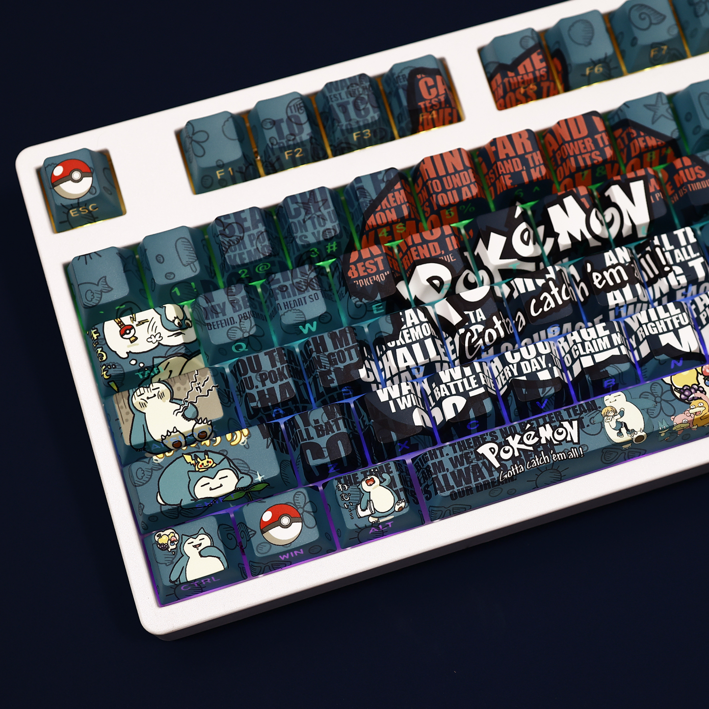 卡比獸 108鍵 標準配列 衛星軸鍵帽-ZUIHANG SHOP