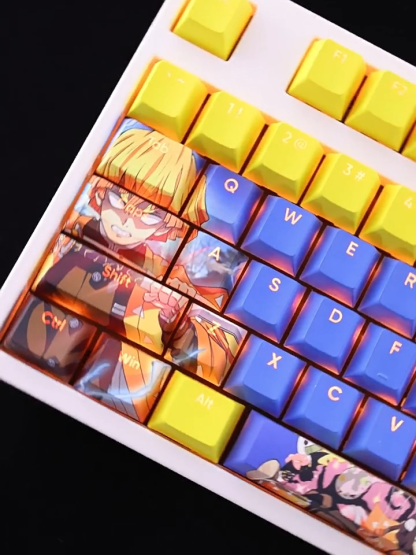 我妻逸善鬼滅之刃透光RGB108鍵標準配列衛星軸鍵帽