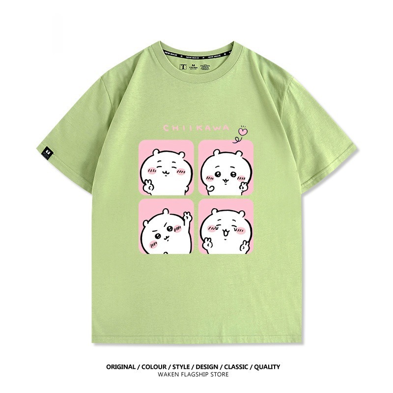 Chiikawa 2025親子情侶男女同款 印花短袖T恤