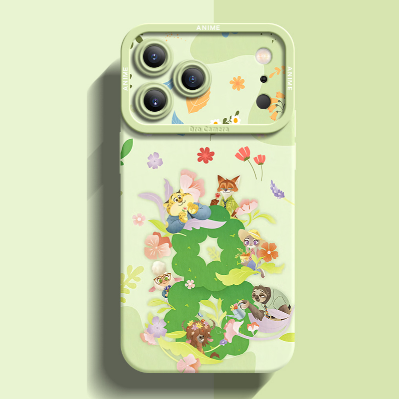 動物方城市液態矽膠全包防摔軟殼