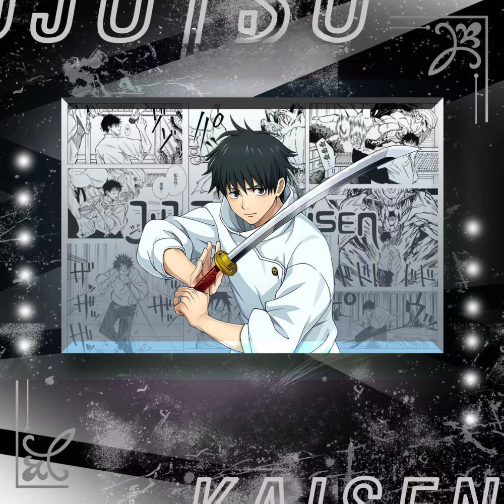 咒術迴戰透光水晶磚 附贈發光底座