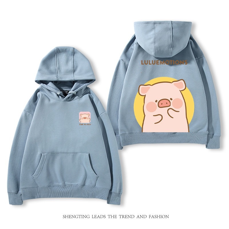 罐頭豬LULU 2025秋冬新款 親子情侶裝連帽衛衣