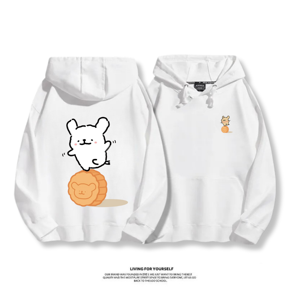 線條小狗 2025秋冬新款 親子情侶男女連帽衛衣