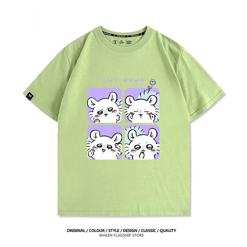 Chiikawa 2025親子情侶男女同款 印花短袖T恤