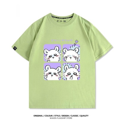 Chiikawa 2025親子情侶男女同款 印花短袖T恤