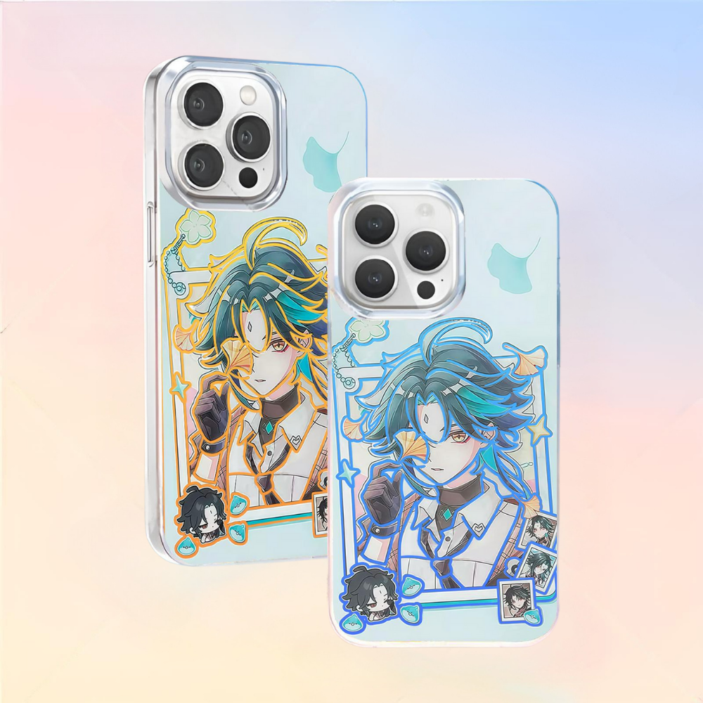 原神極光金漸變防摔手機殼