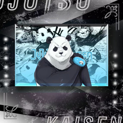 咒術迴戰透光水晶磚 附贈發光底座