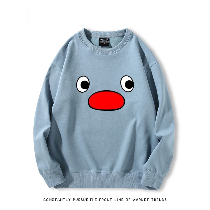 企鵝pingu 秋冬新款 親子情侶裝圓領長袖