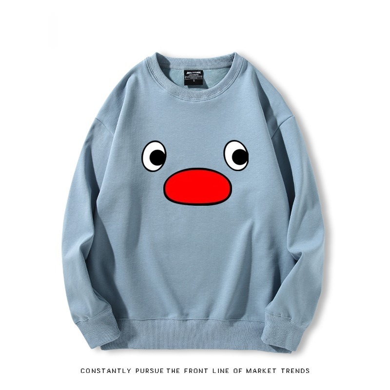 企鵝pingu 秋冬新款 親子情侶裝圓領長袖