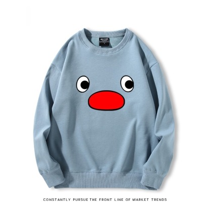 企鵝pingu 秋冬新款 親子情侶裝圓領長袖