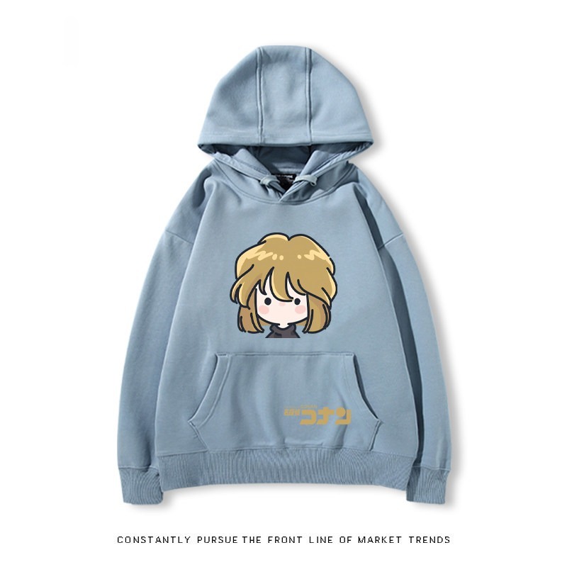 名偵探柯南 秋冬新款 親子情侶裝連帽衛衣