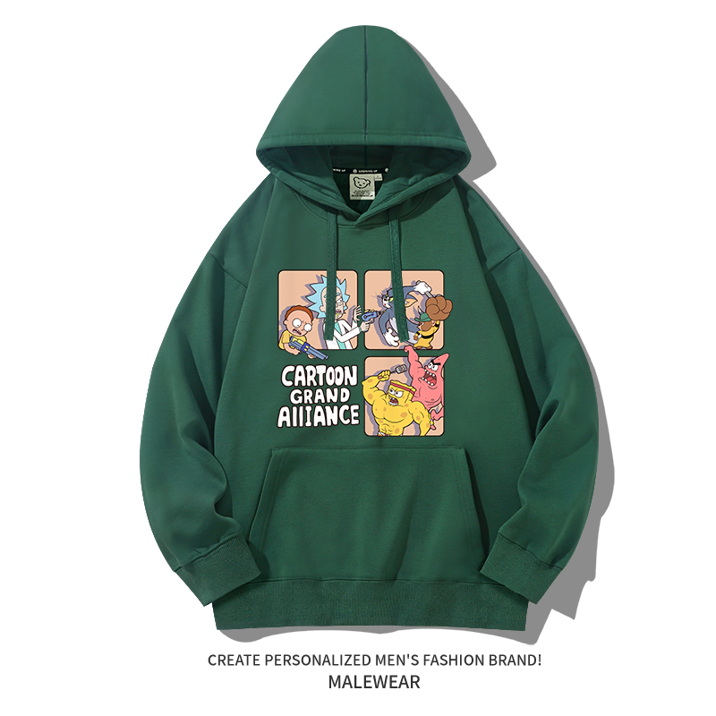 瑞克和莫蒂新款 親子情侶男女款連帽衛衣-ZUIHANG SHOP