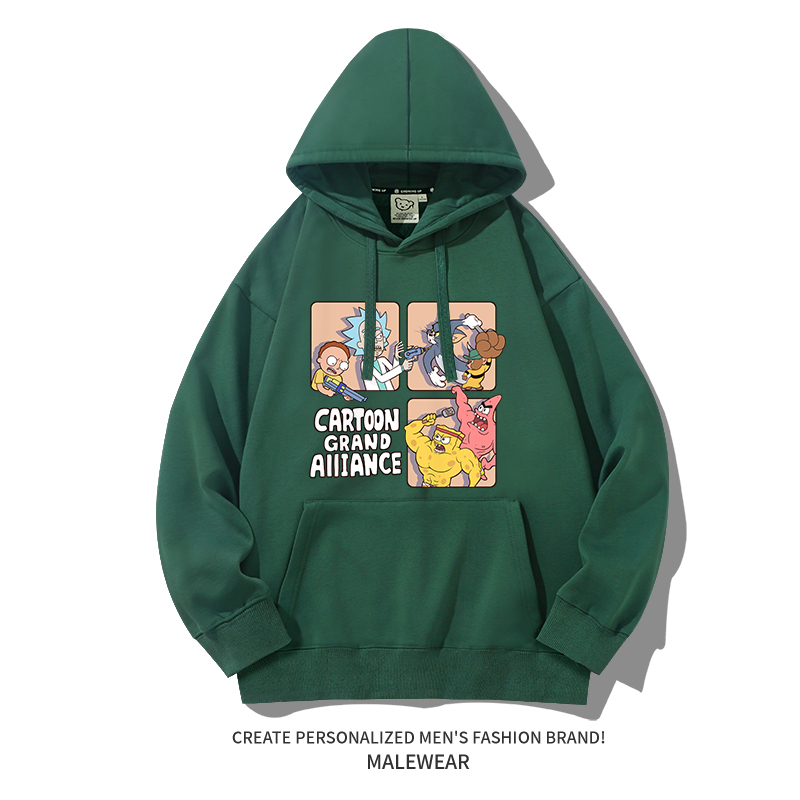 瑞克和莫蒂新款 親子情侶男女款連帽衛衣-ZUIHANG SHOP