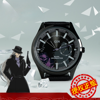 名偵探柯南 琴酒四針石英錶-ZUIHANG SHOP