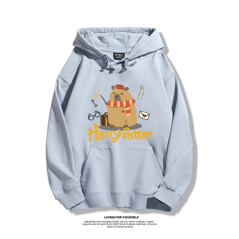 可愛水豚君卡皮巴拉新款 親子情侶男女款連帽衛衣-ZUIHANG SHOP