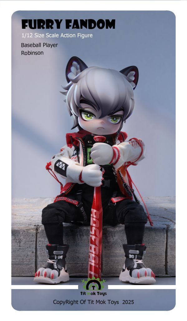 【預購】Tit Mok Toys 福瑞系列-1/12可動獸人 棒球運動員羅賓森-ZUIHANG SHOP