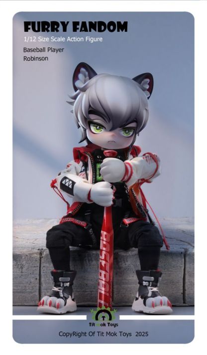 【預購】Tit Mok Toys 福瑞系列-1/12可動獸人 棒球運動員羅賓森-ZUIHANG SHOP