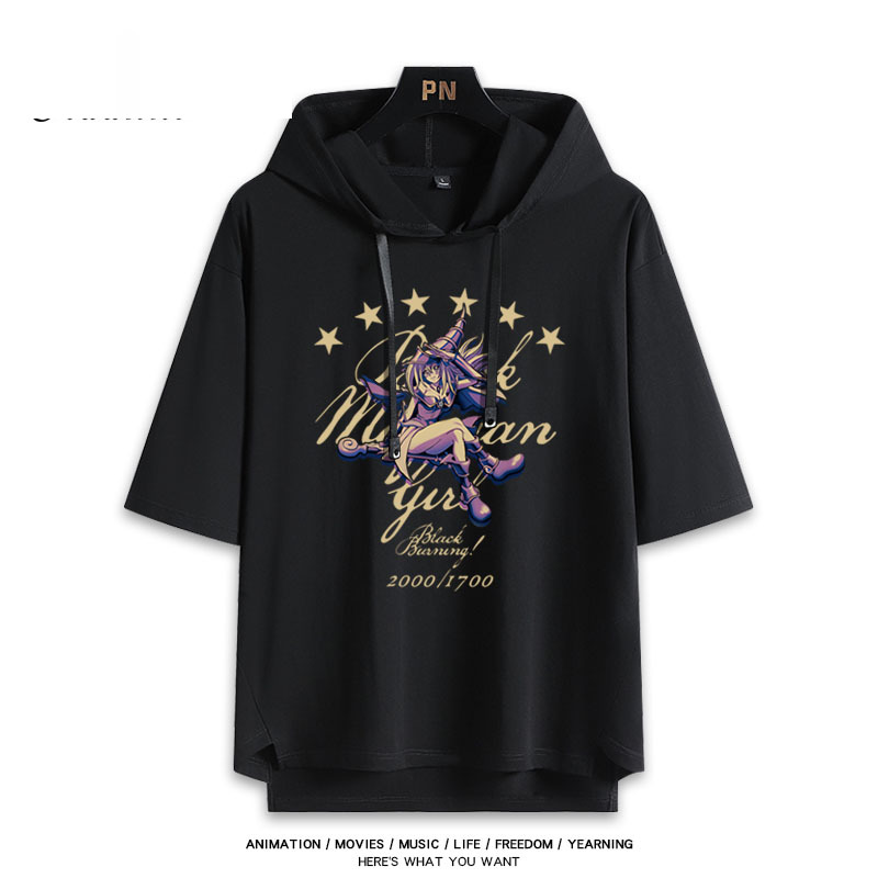 遊戲王 黑魔導女孩 連帽短袖T恤-ZUIHANG SHOP