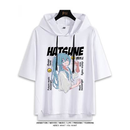 初音未來 連帽短袖T恤-ZUIHANG SHOP