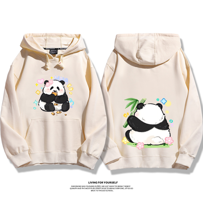 花花果賴熊貓新款 親子情侶男女款連帽衛衣-ZUIHANG SHOP