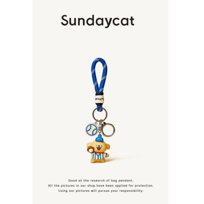 線條小狗 包包掛件 高級感小玩偶情侶書包小掛飾-ZUIHANG SHOP