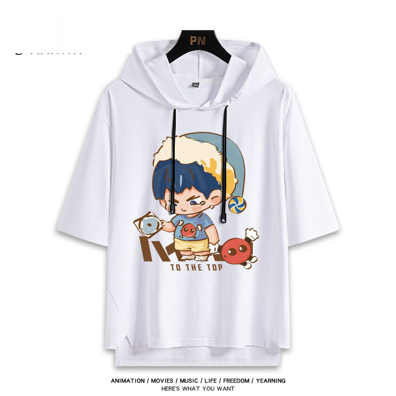 排球少年 連帽短袖T恤