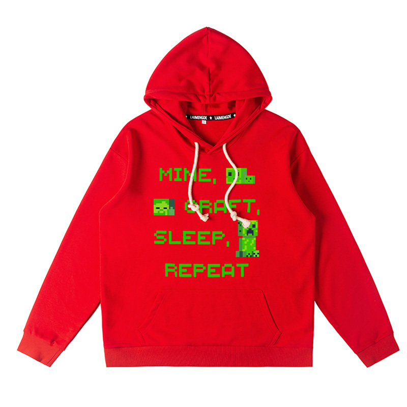 麥塊新款 親子情侶男女款連帽衛衣-ZUIHANG SHOP