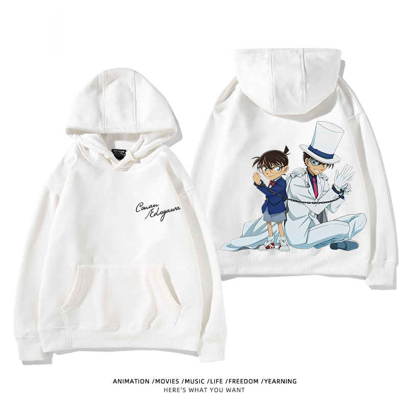 名偵探柯南 怪盜基德 2025秋冬新款 親子情侶裝連帽衛衣