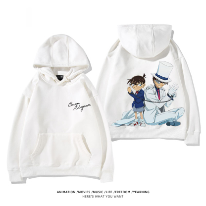 名偵探柯南 怪盜基德 2025秋冬新款 親子情侶裝連帽衛衣