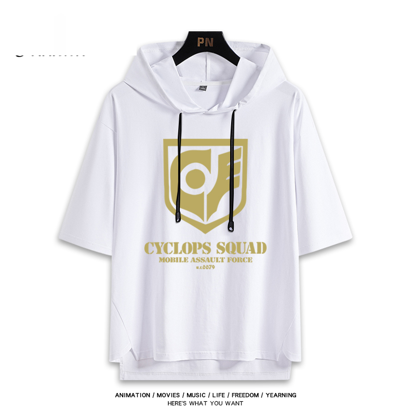 機動戰士鋼彈新款 親子情侶男女款連帽短袖T恤-ZUIHANG SHOP