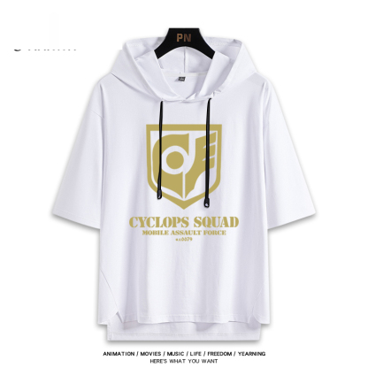 機動戰士鋼彈新款 親子情侶男女款連帽短袖T恤-ZUIHANG SHOP