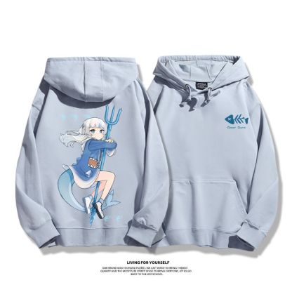 Gawr Gura 2025秋冬新款 親子情侶男女連帽衛衣-ZUIHANG SHOP