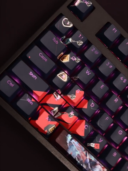 無畏契約捷風透光RGB108鍵標準配列衛星軸鍵帽