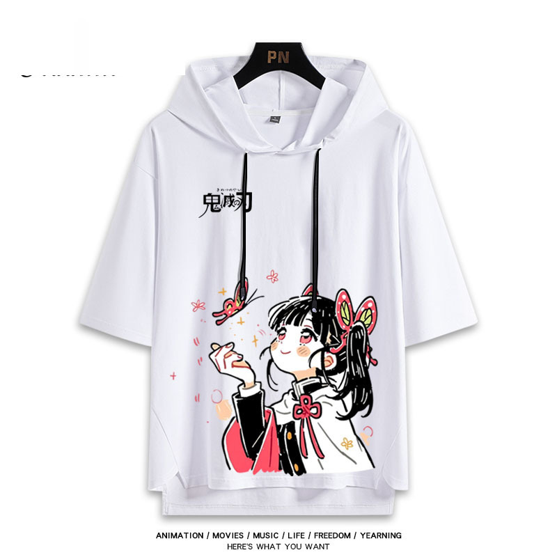 鬼滅之刃 連帽短袖T恤-ZUIHANG SHOP