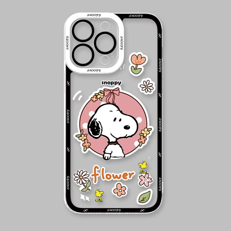 Snoopy史努比天使眼透明防摔軟殼