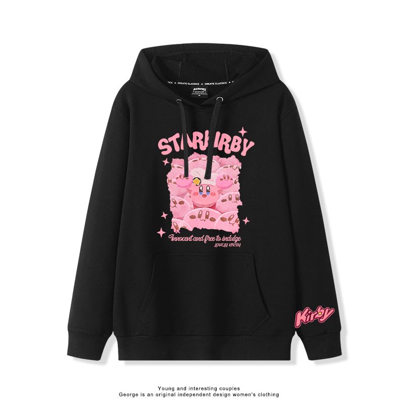 星之卡比 2025秋冬新款 親子情侶裝連帽衛衣