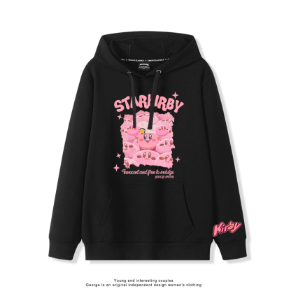 星之卡比 2025秋冬新款 親子情侶裝連帽衛衣