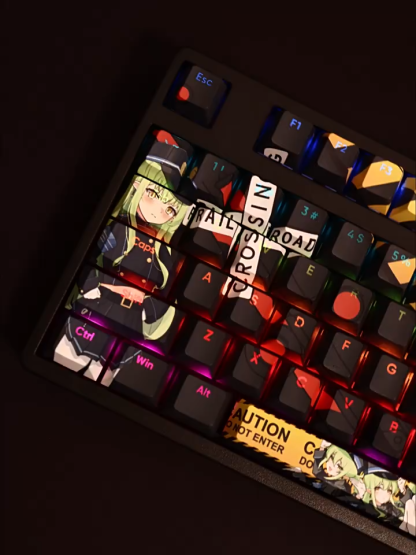 蔚藍檔案鐵道雙子透光RGB108鍵標準配列衛星軸鍵帽