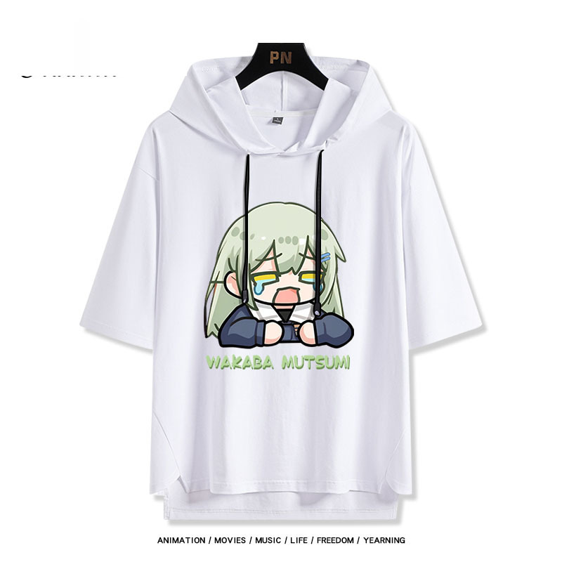 BanG Dream! Ave Mujica 若葉睦 連帽短袖T恤-ZUIHANG SHOP