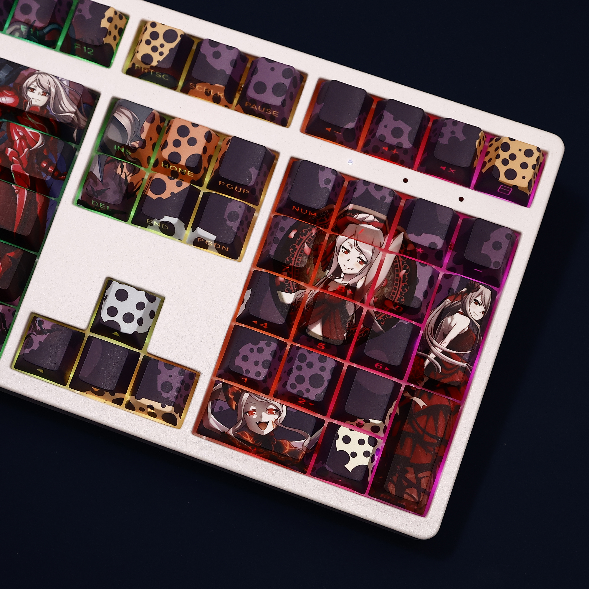 夏提雅骨王不死者之王透光RGB108鍵標準配列衛星軸鍵帽-ZUIHANG SHOP