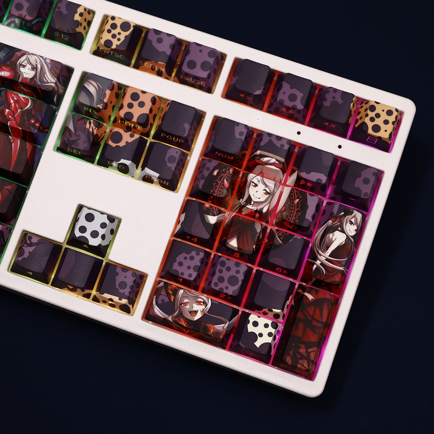 夏提雅骨王不死者之王透光RGB108鍵標準配列衛星軸鍵帽-ZUIHANG SHOP