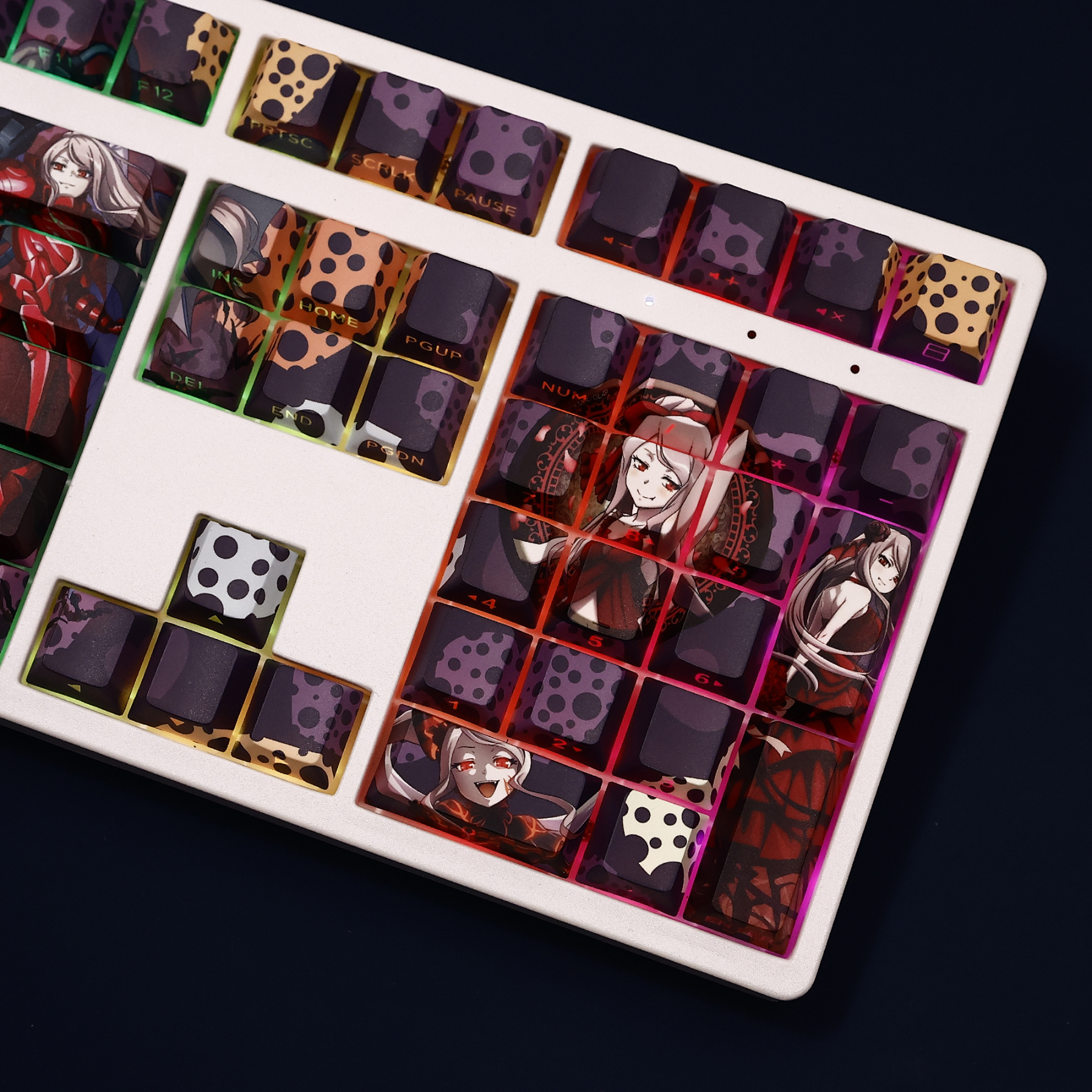 夏提雅骨王不死者之王透光RGB108鍵標準配列衛星軸鍵帽-ZUIHANG SHOP