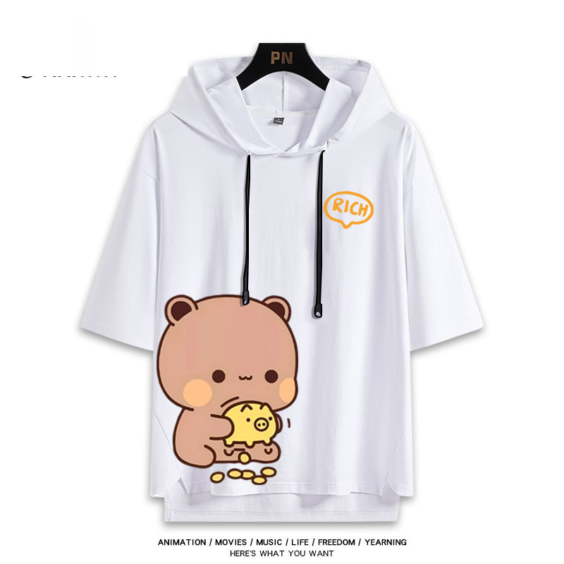 一二布布 連帽短袖T恤-ZUIHANG SHOP