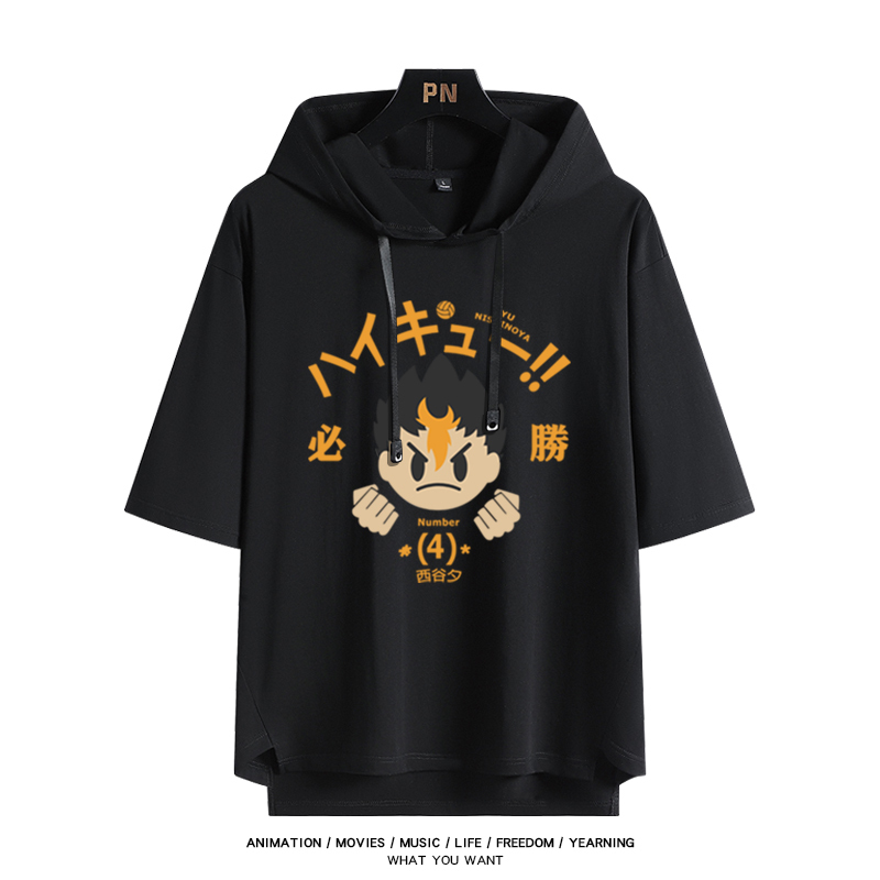 排球少年 連帽短袖T恤-ZUIHANG SHOP