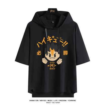 排球少年 連帽短袖T恤-ZUIHANG SHOP