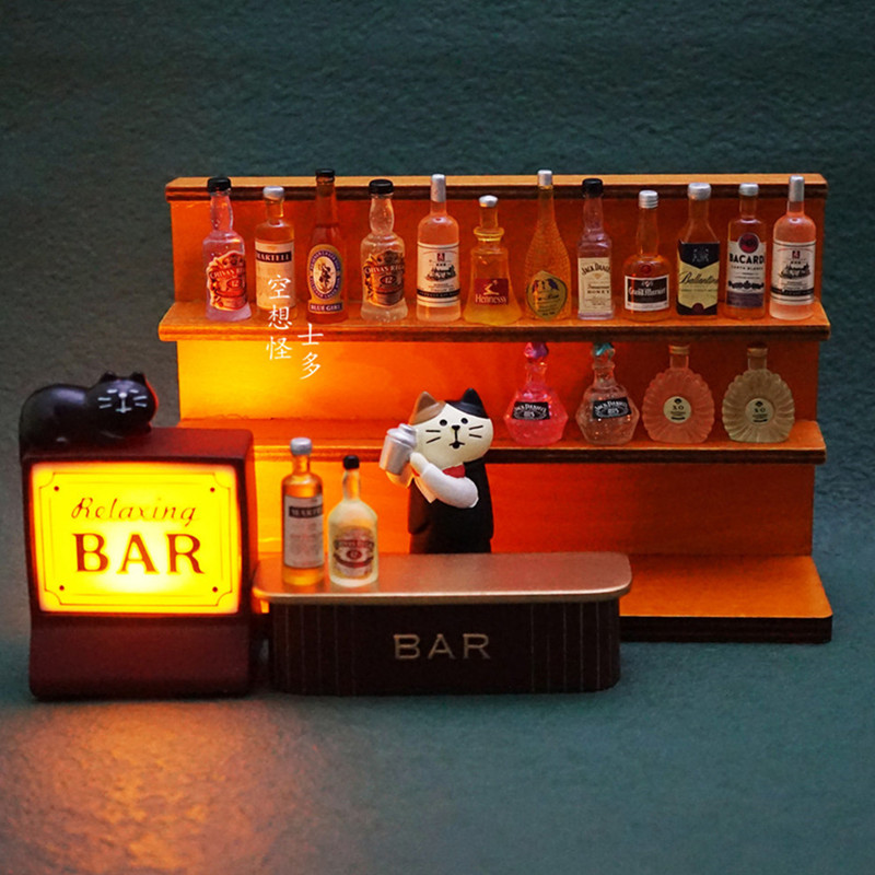 日式酒吧貓咪LED小夜燈｜辦公室/咖啡店氛圍燈｜創意擺件禮物-ZUIHANG SHOP