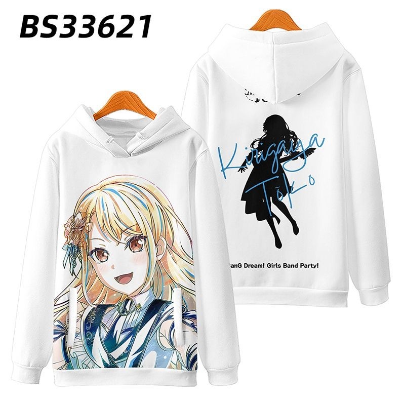 BanG Dream Morfonica 動漫周邊 秋冬潮流寬鬆休閒連帽T